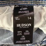 Hudson Jeans Hudson SZ 14 Straight Jeans Button-Flap Pockets Zip-Fly Stretch Hi-Rise Blue Photo 8