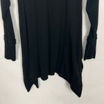 Style & Co Shark Bite Hem Ribbed Black Top Size M Size M Photo 5