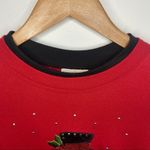 Vintage top stitch snowman crewneck Red Size L Photo 5