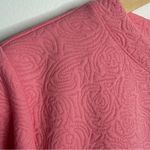 Talbots NWOT T By Pink Floral Jacquard Pattern Pullover Pink Long Sleeves Large Photo 4