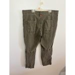 Anthropologie The Wanderer Embellished Floral Cargo Pants Olive Green Size 32 Photo 5