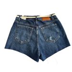 ZARA Tie Waist Blue Denim Jean Booty Preppy Shorts Photo 1