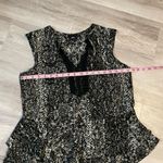 Mossimo Supply Co . Black And White Snake Skin Pattern Sleeveless Blouse-Size MED Photo 7