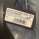 NWT PINKO Distressed Denim Mini Skirt 27 Women’s Blue Photo 5