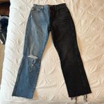 frame denim FRAME Sylvia Straight Two Toned Jeans Photo 0