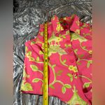 Tahiti Reef Club Vacation Style Top Button & Tie Bottom Medium Pink Photo 7