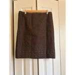 New York Clothing Company Brown Skirt w/ Metal Button Trim – Size 10, NWT Photo 4