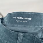 AG Adriano Goldschmied  The Prima Ankle Cigarette Corduroy Pants Teal Size 27 Photo 3