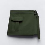 ZARA NWT  Belted Cargo Skort Shorts Size Small Photo 2