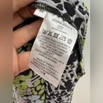 STINE GOYA Black Lecce Mini‎ Dress Long Sleeve Floral Relief Jacquard Size M Photo 3