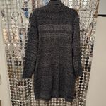 Woman Within  Black and White Knit Cardigan Photo 4