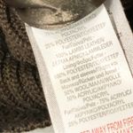 Vintage 90s UK Size 12 Brown Lambs Leather Wool Blend Ribbed Full Zip Jacket Photo 3