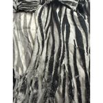 Paige  Bennett Women’s Black Sheer Zebra Print Top, Size XS Photo 8