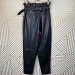 BLANK NYC Belted Paperbag Waist Vegan Leather Pants Photo 6