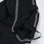 Betsy and Adam Black Satin Cocktail Dress Photo 8