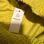 Aerie  Women's Yellow Bike Shorts Size Small Smocked Waist Activewear‎ NWT Photo 5