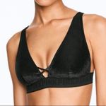 PINK - Victoria's Secret FINAL PRICE  PINK Velvet Ribbed Plunge Bralette Photo 0