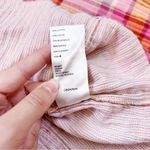 Free People • Siena Plaid Pullover top blouse orange pink smocked peasant Photo 10