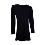Reformation  Black Should Pad Adams Mini Dress Size Medium Photo 4