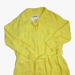 L'Agence NWT  Cameron in Light Maize Yellow Linen Belted Maxi Shirt Dress S Photo 1