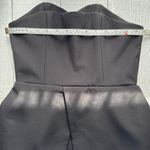 Finders Keepers  Black Peplum Pencil Skirt Dress Size Small Photo 6