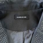 Maniere De Voir  Cropped Blazer Rhinestone Size US6 Black Photo 2