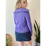 Y2K Deep Periwinkle Collared Cardigan size medium Photo 3