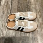 White and Beige Sneakers with Black Stripes EU Size 40=US Size 9 Photo 3