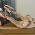 Steve Madden Heels Luxe Nude Block Sandals Natural Cocktail Casual Neutral Photo 1