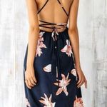 Simplee Apparel Simple floral maxi dress with amazing back size large Photo 1