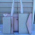 Michael Kors  Powder Blush Maisie Tote 3 In 1 Large Leather Purse Photo 6