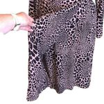 Alfani Womens Stretchy Animal Cheetah Print Sheath Dress Pink Black Large NWT Photo 4