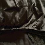 Vintage 1990s black waist half slip knee length midi Komar large Aniron Nylon Photo 3