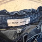 Ashley Mason Medium Wash Paper bag Waist Skinny Jeans with Matching Belt Photo 3