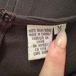 Ballinger Gold dark gray silk sleeveless maxi dress size M Size M Photo 9