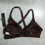 La Blanca Java (Brown) Island Goddess Underwire Twist Front Bra Top Size 8 New Photo 2