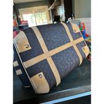 Authentic CELINE C Horse Carriage Hand Boston Bag Canvas Leather Brown Photo 6