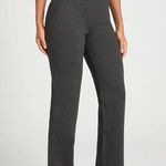 Betabrand Classic Dress Pant Yoga Pant Straight in Charcoal Photo 0