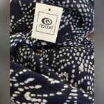 Rip Curl Navy and White Patterned  NightHawk Kimono NWT Size M Festival Beach Photo 8