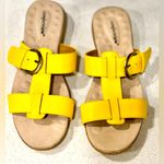 Comfortview LIKE NEW Comfort View Dawn soft step yellow strappy sandals shoes Photo 1