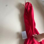 Nordstrom NWT Ke-Ned-Ik Red Sating Ruched Cocktail Party Dress Size Small Photo 4