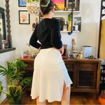 Metro Vintage 90s Y2k  Girl 3/4 sleeve keyhole cut out rhinestone top Photo 3