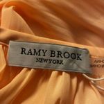 Ramy Brook Kiara Smocked Mini Dress tangerine L Photo 7
