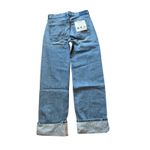 Etica‎ Stanton High Rise Relaxed Cuff Jeans Atwood Light Wash Womens Size 26 Blue Photo 4