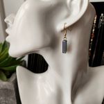 AB Iridescent Aqua Blue Glass Bead Necklace and Earrings Set Green Photo 3