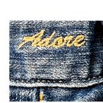 GOLD SIGN 'Adore' Denim Long Walking Shorts Frayed Hem Size 29 Photo 4