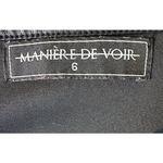 Manière De Voir Size 6 Black Ribbed Crop Top Long Sleeve Sweater Sexy Grunge Photo 5