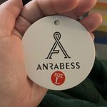 NWT ANRABESS Green Cable Knit Sweater, Large Photo 6