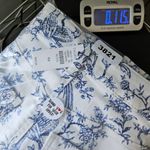 Talbots Skirt Womens Size 4P Bird Toile Print Denim A-Line Stretch Floral Skirt Photo 15