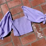 BCBGeneration NWOT Lavender Puff Sleeve Top Photo 0